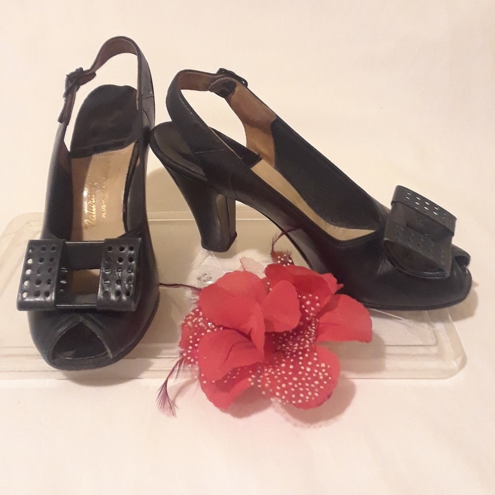 Black Vintage Heels Naturaliger
